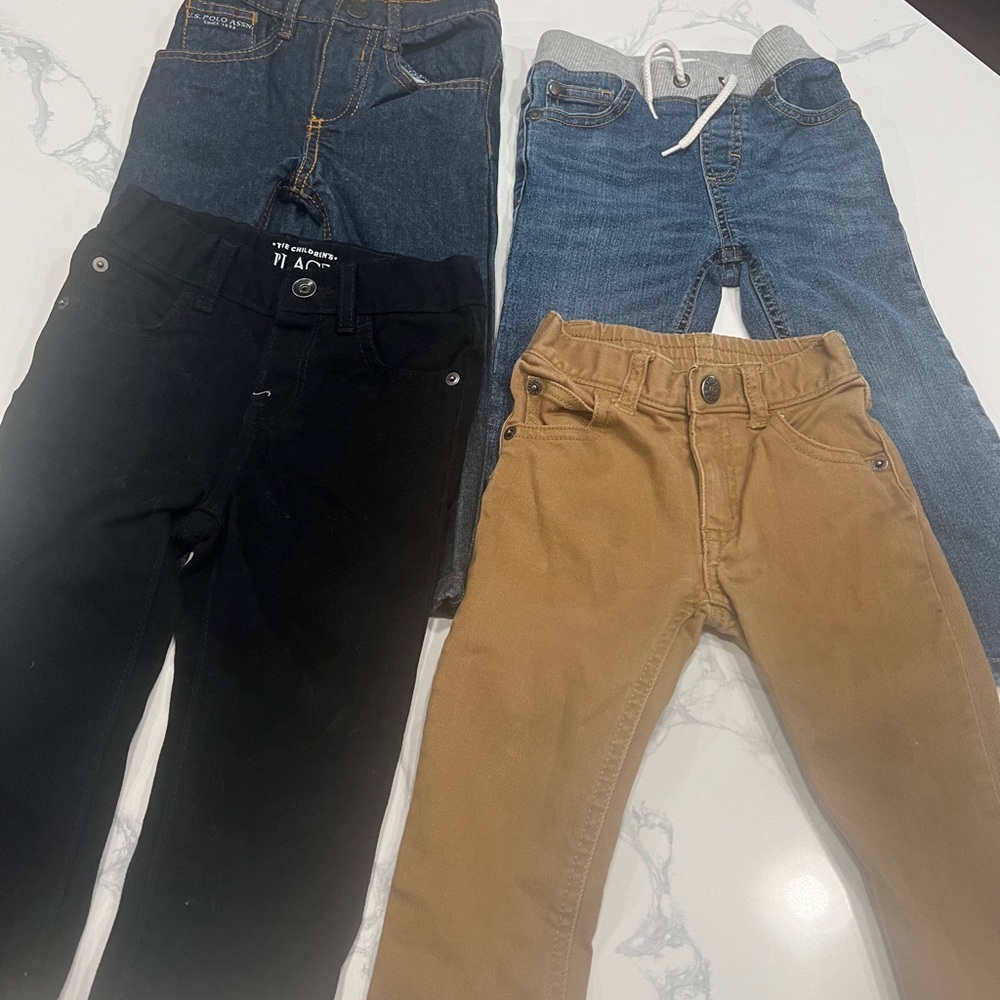 The Children's Place Kids Jeans - Black, Blue, Tan
